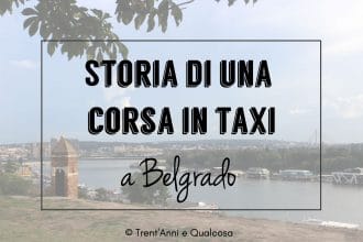 in taxi a belgrado