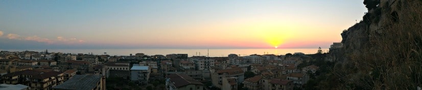 tramonto ad amantea